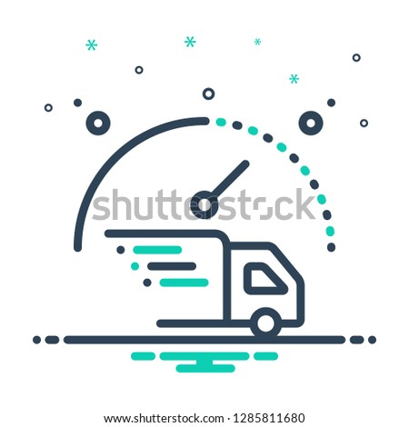 Colorful icon for expedite