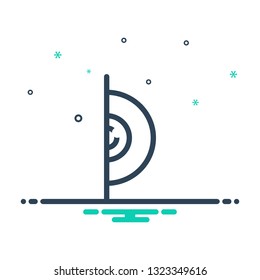 Colorful icon for eye
