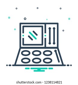 Colorful icon for eyeshadow