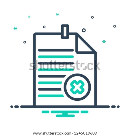 Colorful icon for fail