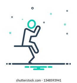 Colorful icon for failure