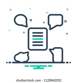 colorful icon for feedback