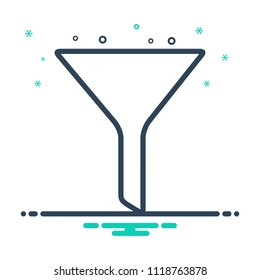 colorful icon for filter sort