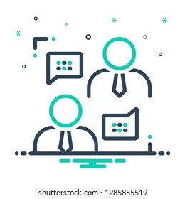 Colorful icon for frankness