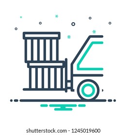 Colorful icon for goods