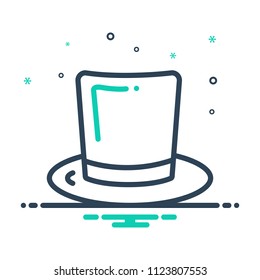 colorful icon for hat 