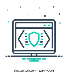 Colorful icon for html