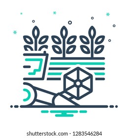 Colorful icon for ingathering