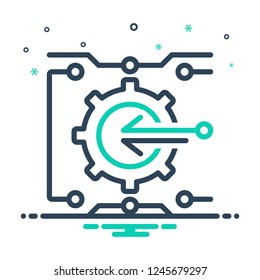 Colorful icon for integration