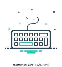 colorful icon for keyboard 