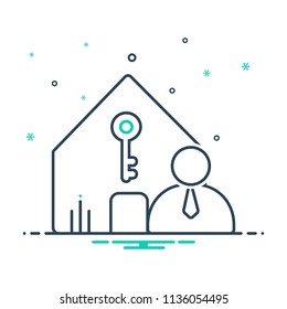 Colorful Icon For Landlord Insurance