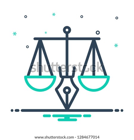 Colorful icon for legitimacy