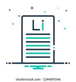Colorful icon for lorem ipsum