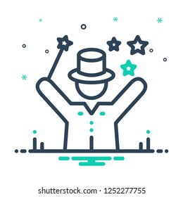 Colorful icon for magic