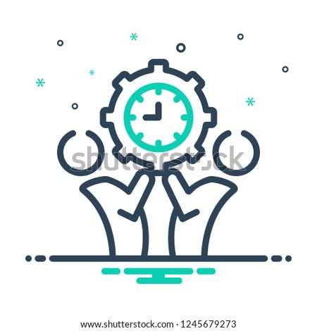 Colorful icon for management
