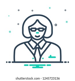 Colorful icon for manager