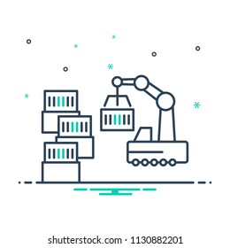 colorful icon for Manufacturing