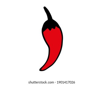 colorful icon mexica's  item vector isolated chili