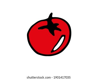 colorful icon mexica's  item vector isolated tomato
