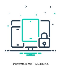 Colorful icon for multi device security