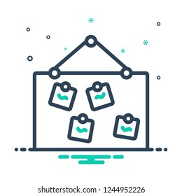 Colorful icon for name