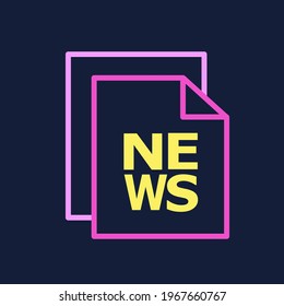 Colorful icon of NEWS file