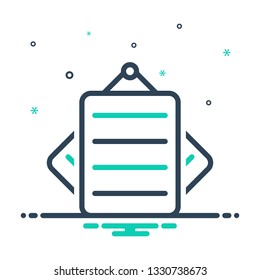 Colorful icon for notes