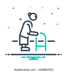 Colorful icon for old ,gaffer