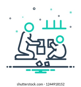 Colorful icon for plays