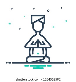 Colorful icon for  position
