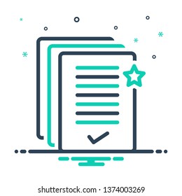 Colorful icon for precedence 