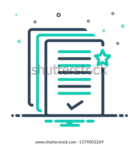 Colorful icon for precedence 