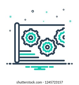 Colorful icon for projects