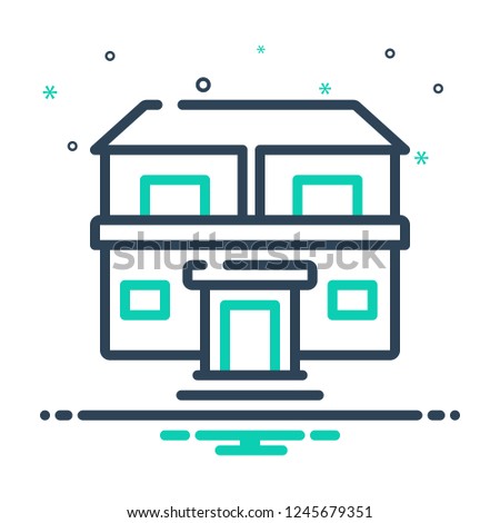 Colorful icon for property