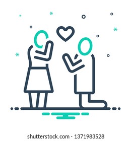 Colorful icon for purpose