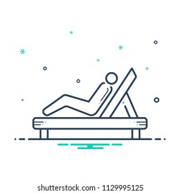 colorful icon for  resting