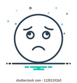 colorful icon for sad 