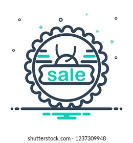 Colorful icon for sale badge
