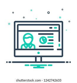 Colorful icon for seo monitoring