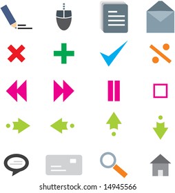 Colorful icon set