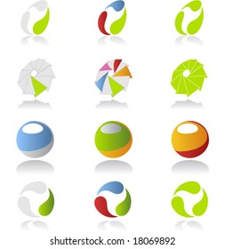 Colorful icon set