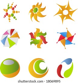 Colorful icon set