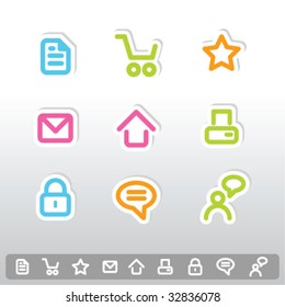 Colorful icon set