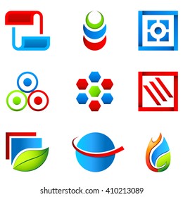colorful icon set
