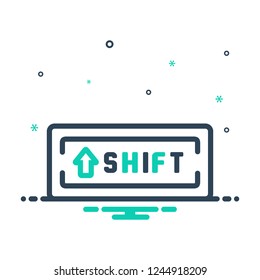 Colorful icon for shiftkey