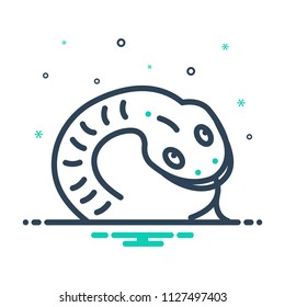 colorful icon for snake 