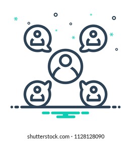 colorful icon for sociable