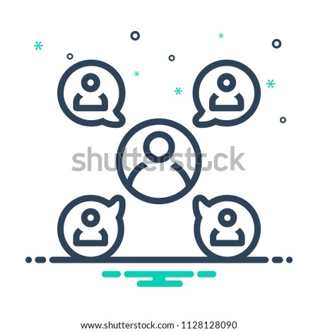 colorful icon for sociable