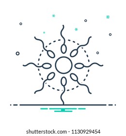 colorful icon for sperm and egg