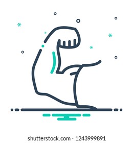 Colorful icon for strong